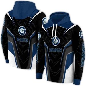 Seattle Mariners Futuristic Pattern All Over Print Hoodie