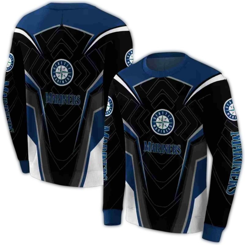 Seattle Mariners Futuristic Pattern AOP Sweatshirt 1