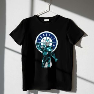 Seattle Mariners Iron Man Graphic T-Shirt For Fans And Collectors