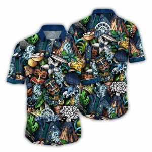 Seattle Mariners Hawaiian Shirt - Island Paradise Design For Fans