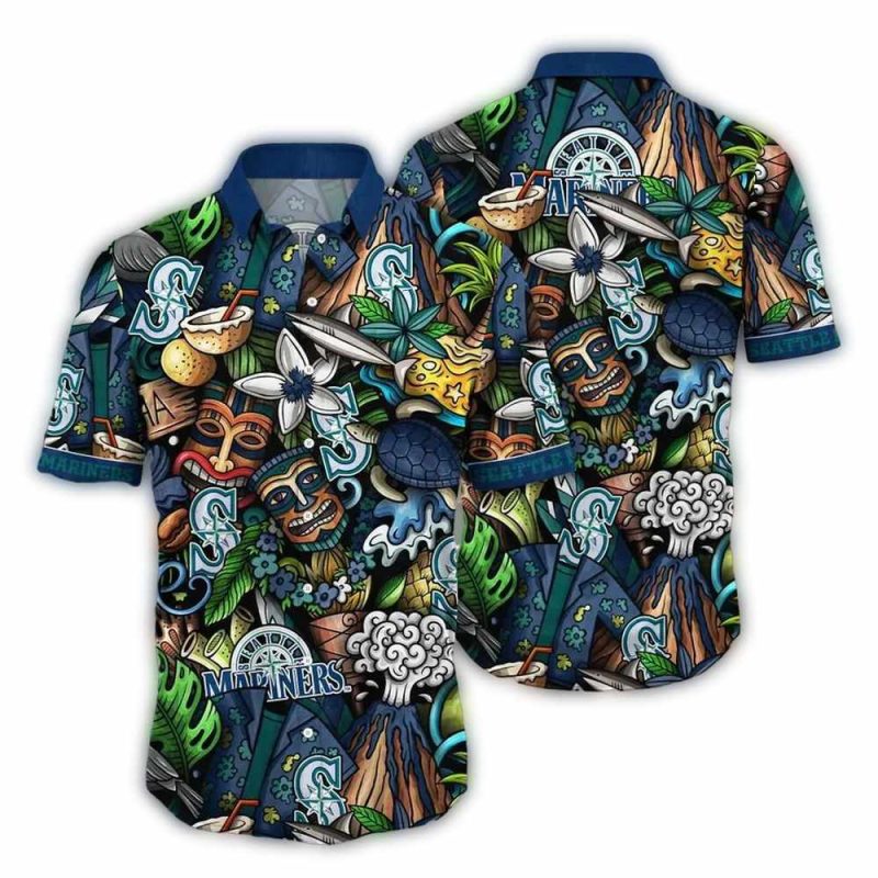 Seattle Mariners Island Paradise Hawaiian Shirt 1