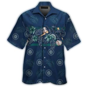 Seattle Mariners Floral Print Hawaiian Shirt – Tropical Style For Fans