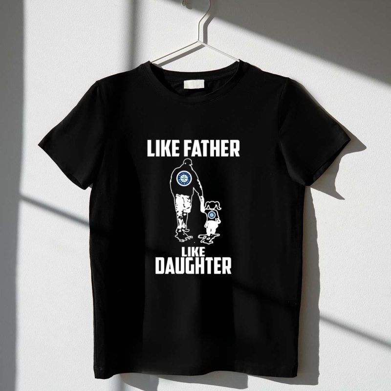 Seattle Mariners Like Father Like Daughter Matching Logo Bond T Shirt t shirt 1 1