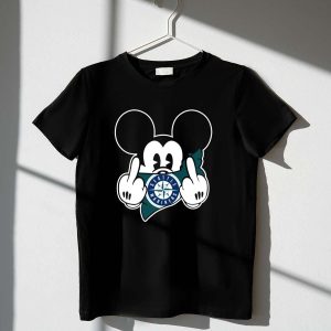 Seattle Mariners Mickey Mouse Gesture T-Shirt For Fans And Collectors