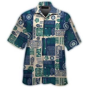 Seattle Mariners Fish And Fruit Pattern Hawaiian Shirt For Men
