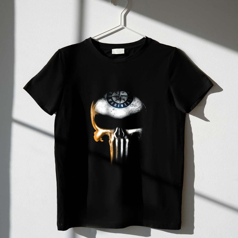 Seattle Mariners Punisher Skull T Shirt t shirt 1 1