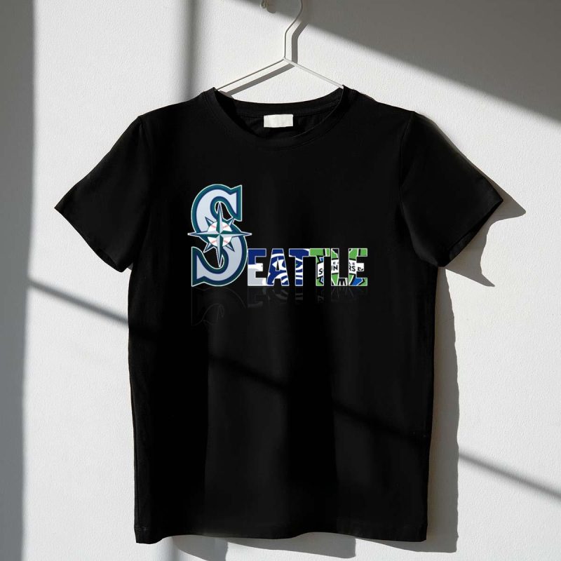 Seattle Mariners Seahawks Sounders City T Shirt t shirt 1 1