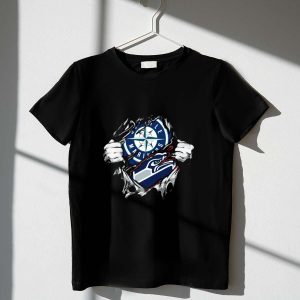Seattle Mariners Seahawks Graphic T-Shirt For Sports Fans