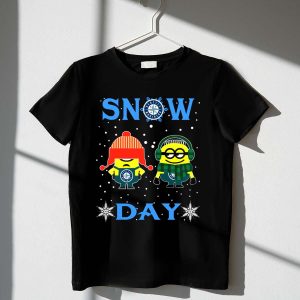 Seattle Mariners Minions Snow Day T-Shirt For Fans