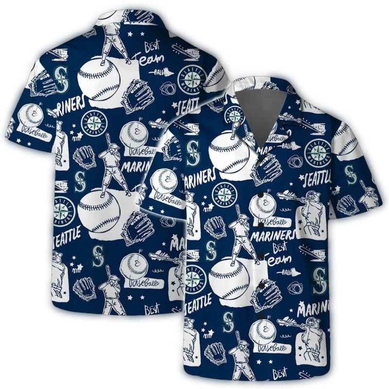 Seattle Mariners Summer Escape Hawaiian Shirt 1