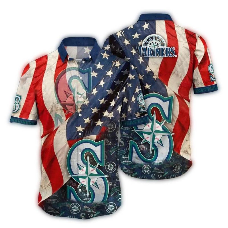 Seattle Mariners Tropical Breeze Hawaiian Shirt 1