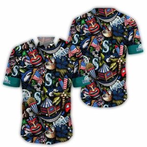 Seattle Mariners Tropical Splash Hawaiian Shirt - Summer Style Tee