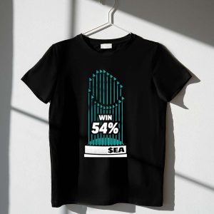Seattle Mariners 54 Iconic Trophy T-Shirt - Celebrate The Win!