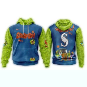 Seattle Mariners X Scooby Doo All Over Print Hoodie