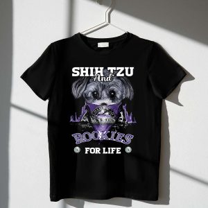 Shih Tzu And Colorado Rockies Life T-Shirt - Perfect Pet Lover Tee