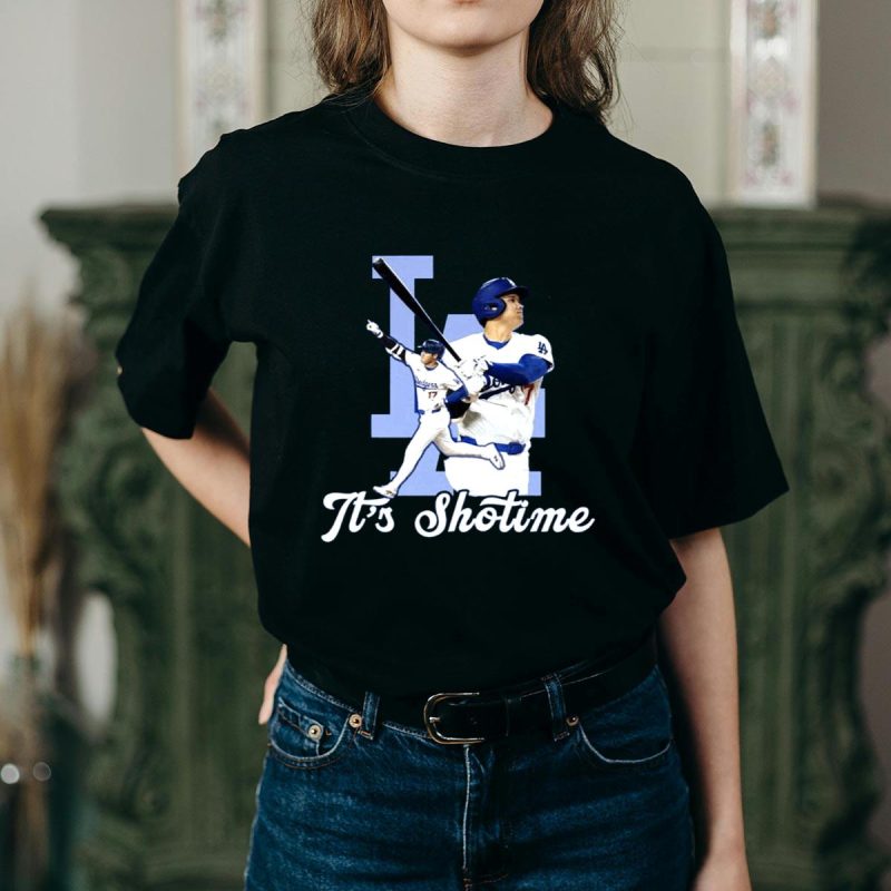 Shohei Ohtani It's Showtime Los Angeles Dodgers T-Shirt - Image 2
