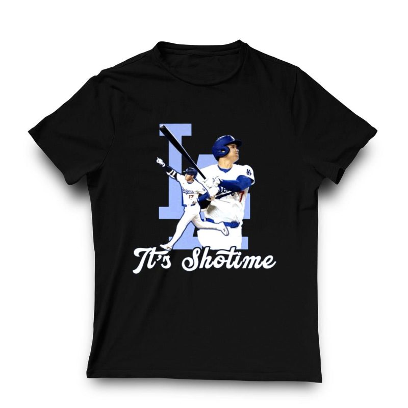 Shohei Ohtani It's Showtime Los Angeles Dodgers T-Shirt - Image 3