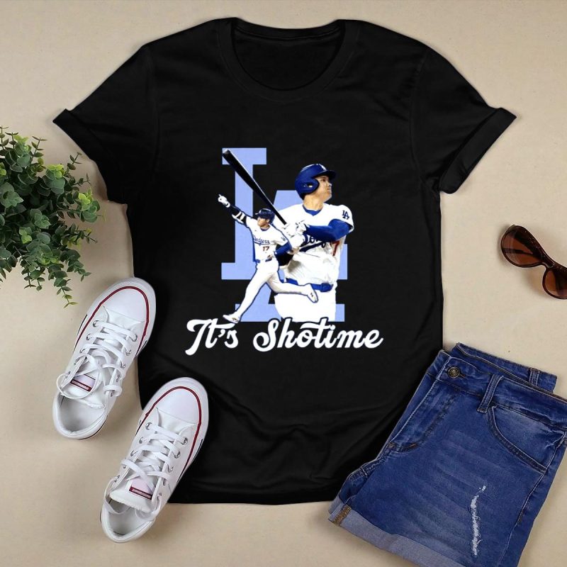 Shohei Ohtani It's Showtime Los Angeles Dodgers T-Shirt - Image 5