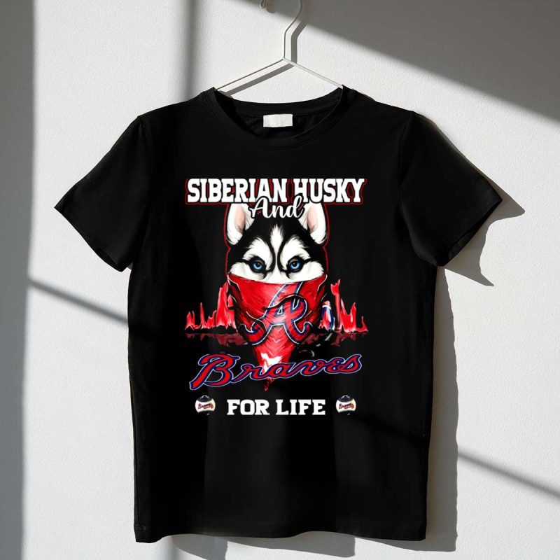 Siberian Husky Braves For Life T-Shirt - Perfect Gift For Dog Lovers