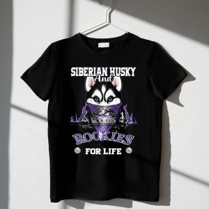 Siberian Husky & Colorado Rockies Life T-Shirt - Perfect For Fans!