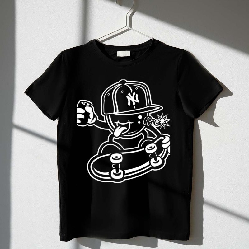Skater Bomb Explosive New York Yankees T Shirt t shirt 1 1