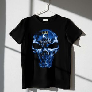 Kansas City Royals Skull Graphic T-Shirt For Fans