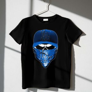 Skull La Dodgers Bandana T-Shirt - Vintage Style Graphic Tee