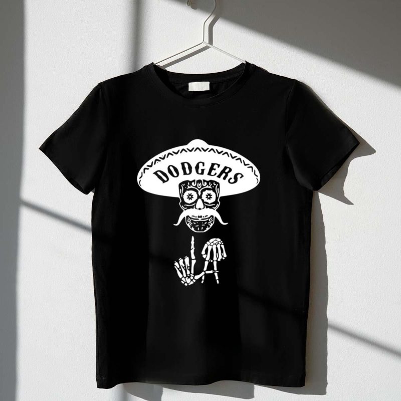 Skull Graphic Los Angeles Dodgers T-Shirt for Fans and Collectors