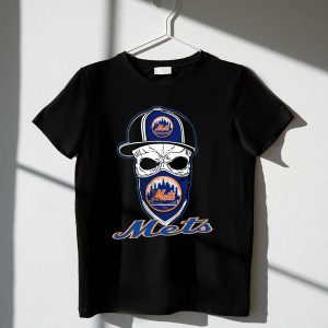New York Mets T-Shirt With Skull Design Hat - Perfect Fan Gear