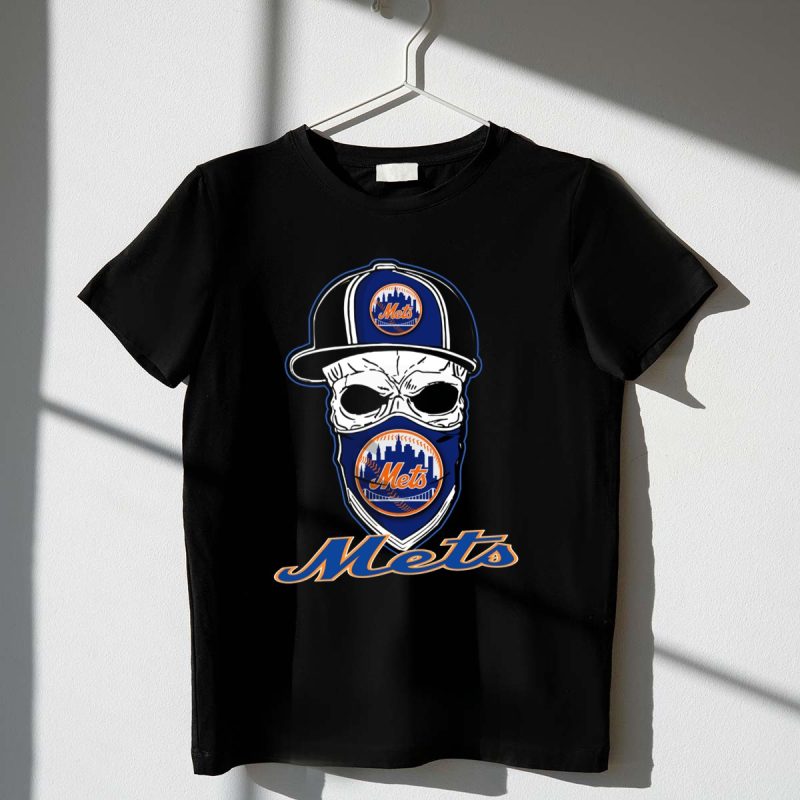 Skull Mets Hat with New York Mets T Shirt t shirt 1 1