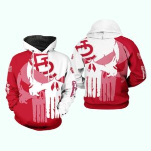 Skull Punisher St Louis Cardinals Graphic Hoodie – Unisex Sweatshirt Gift