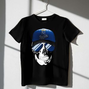 Kansas City Royals Skull Graphic T-Shirt With Sunglasses