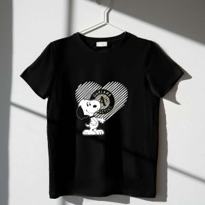 Snoopy Oakland Athletics Baseball Heart T-Shirt For Fans