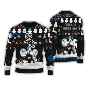 Snoopy And Woodstock Chicago White Sox Christmas Ugly Sweater