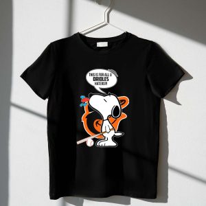 Snoopy Baltimore Orioles Baseball T-Shirt For Fans & Haters
