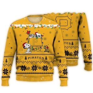 Snoopy Christmas Pirates Ugly Sweater – Fun Holiday Doghouse Design