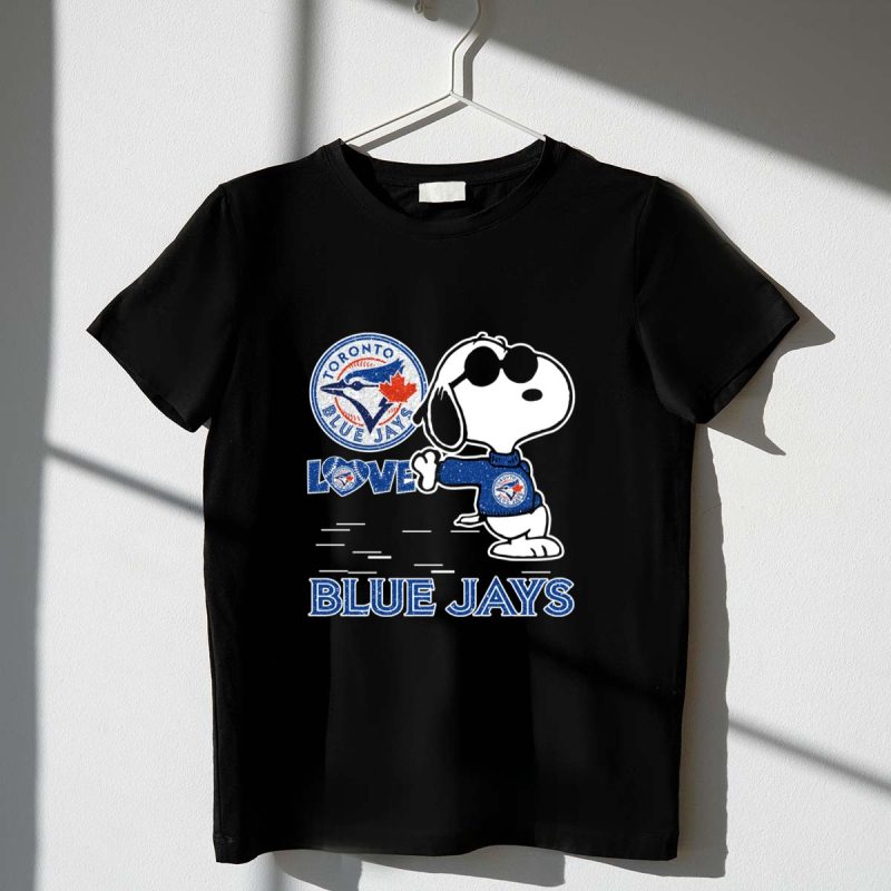 Snoopy Cool in Toronto Blue Jays Love and Team Spirit T Shirt t shirt 1 1