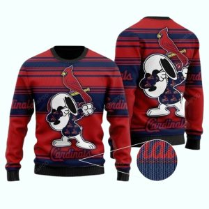 Snoopy Dabbing St Louis Cardinals Ugly Sweater