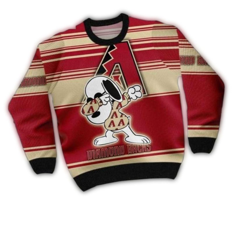 Snoopy Dance Dabb Arizona Diamondbacks Ugly Sweater 1