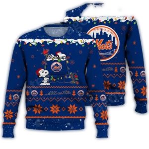 Snoopy Christmas Tree Mets Ugly Sweater - Festive Holiday Apparel