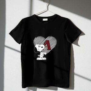 Snoopy Heart Arizona Diamondbacks Number One Fan T-Shirt For Enthusiasts