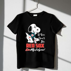 Snoopy Kiss My Endzone Boston Red Sox T-Shirt For Fans