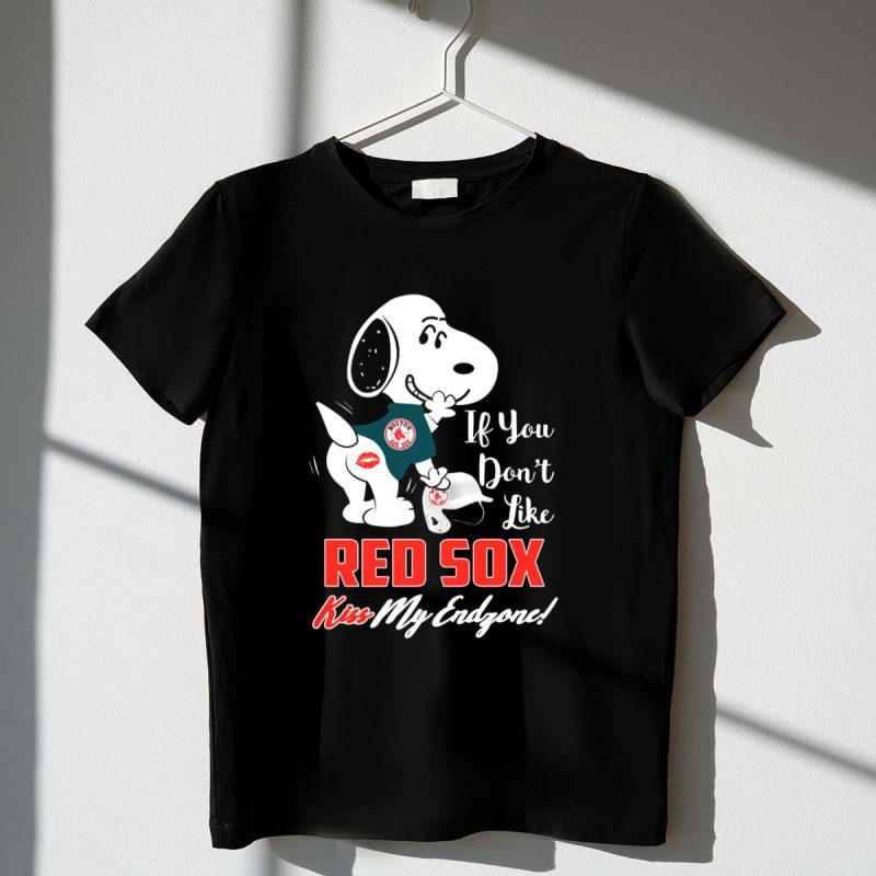 Snoopy If You Dont Like Boston Red Sox Kiss My Endzone T Shirt t shirt 1 1