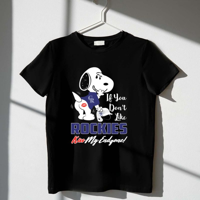 Snoopy If You Dont Like Colorado Rockies Kiss My Endzone T Shirt t shirt 1 1