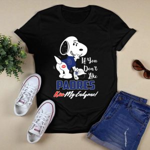 Snoopy Kiss My Endzone San Diego Padres T-Shirt For Fans