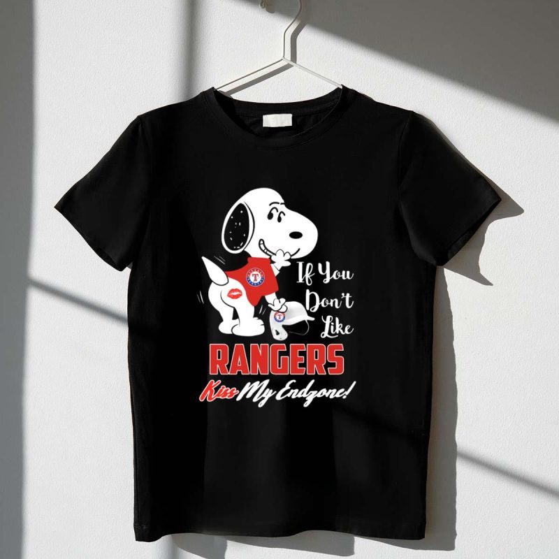 Snoopy If You Dont Like Texas Rangers Kiss My Endzone T Shirt t shirt 1 1