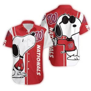 Snoopy Kiss Hawaiian Shirt For Washington Nationals Fans
