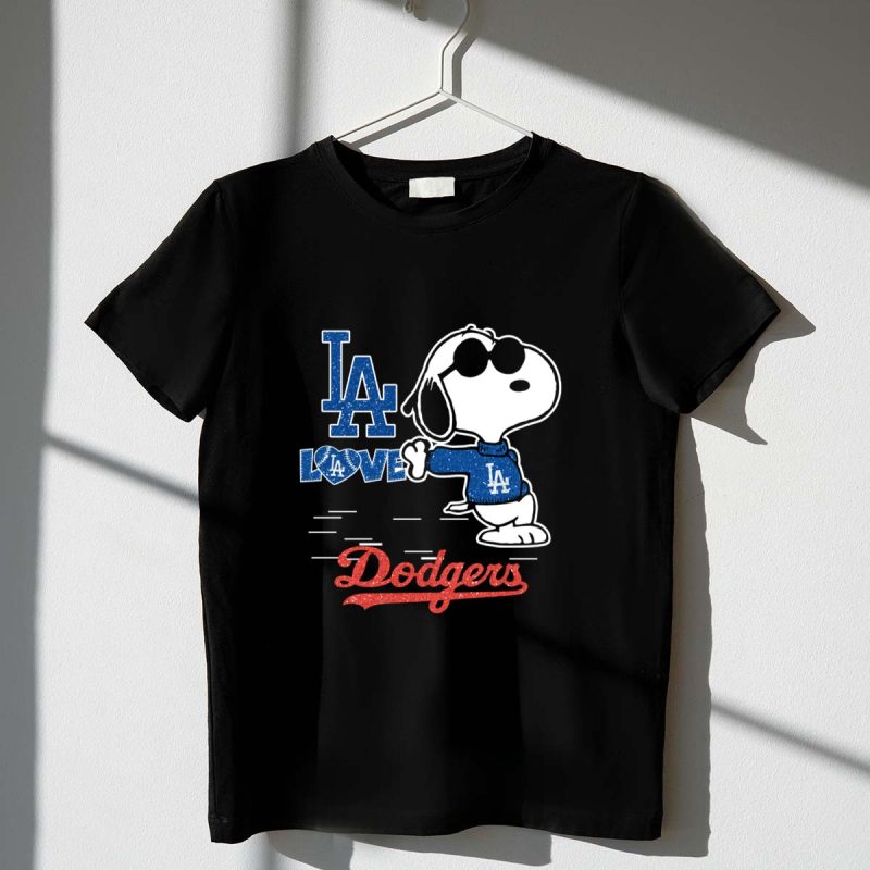 Snoopy LA Love Dodgers T Shirt.jpeg t shirt 1 1