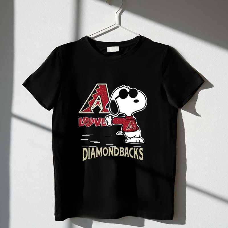Snoopy Love Arizona Diamondbacks A T Shirt t shirt 1 1