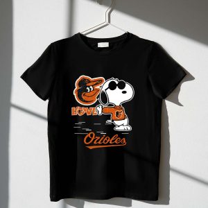 Snoopy Love Baltimore Orioles T-Shirt - Cute Baseball Fan Apparel
